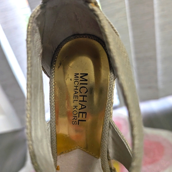 MICHAEL Michael Kors Damita Linen Wedge - US Women's 7 - Picture 6 of 9